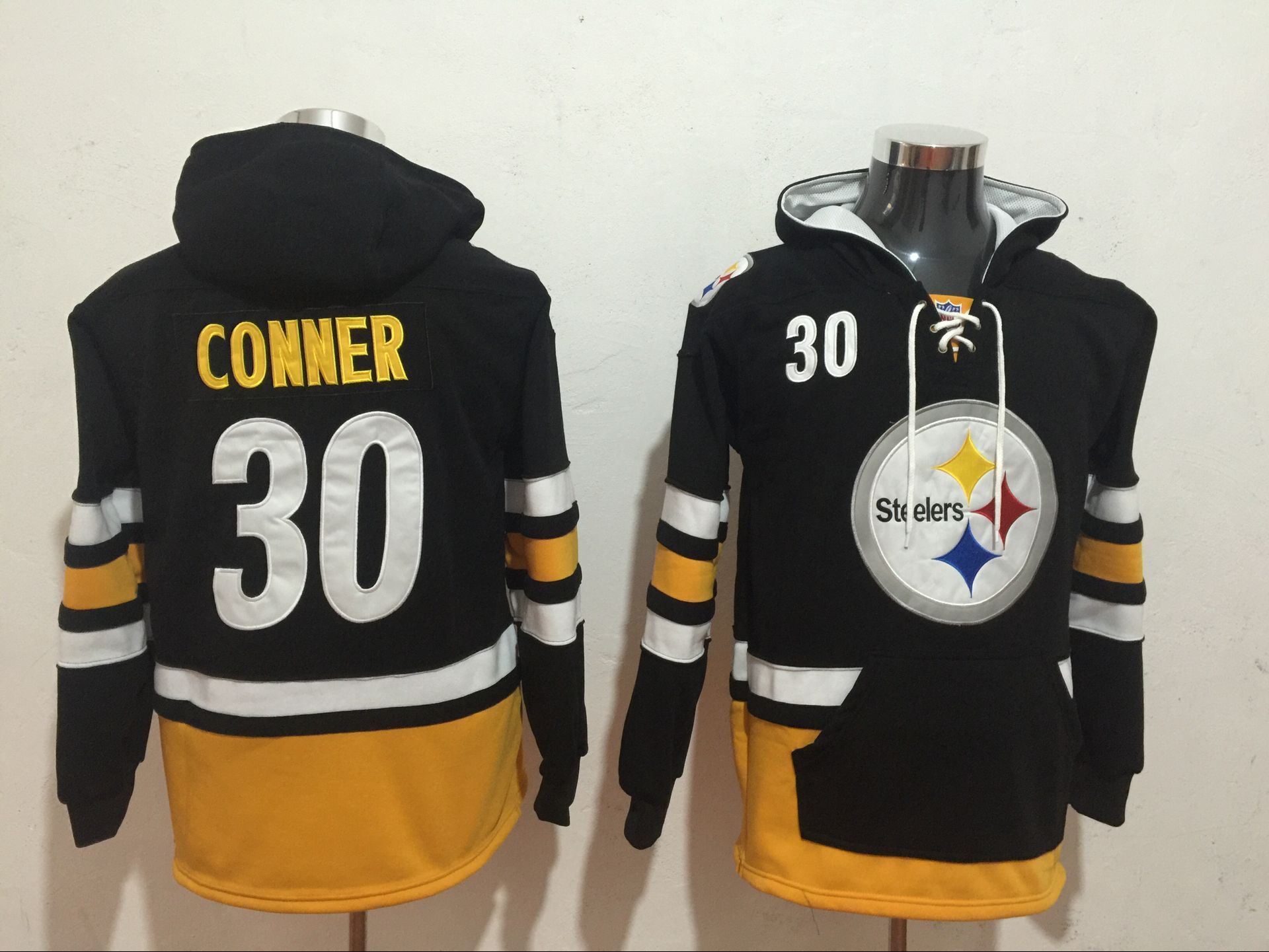 Men NFL Nike Pittsburgh Steelers 30 Conner black Sweatshirts